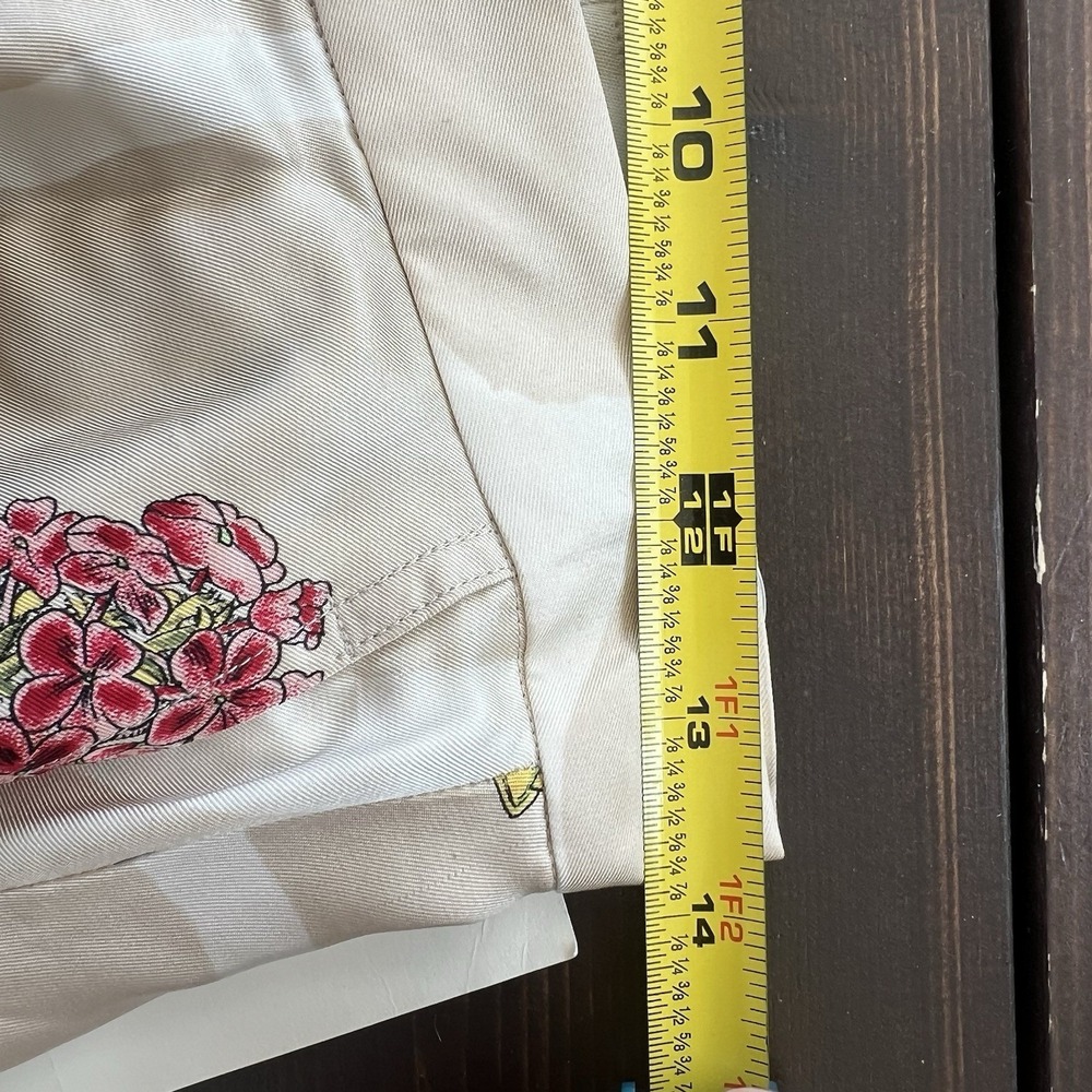 Banana Republic Silk Skirt Women 10 Knee Length Floral Office Spring Cottagecore - Picture 6 of 8